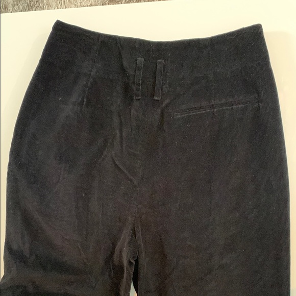 DÔEN | Nelda Corduroy Pants in Black – High Waist Tapered Leg | Sz 12 - Picture 12 of 14